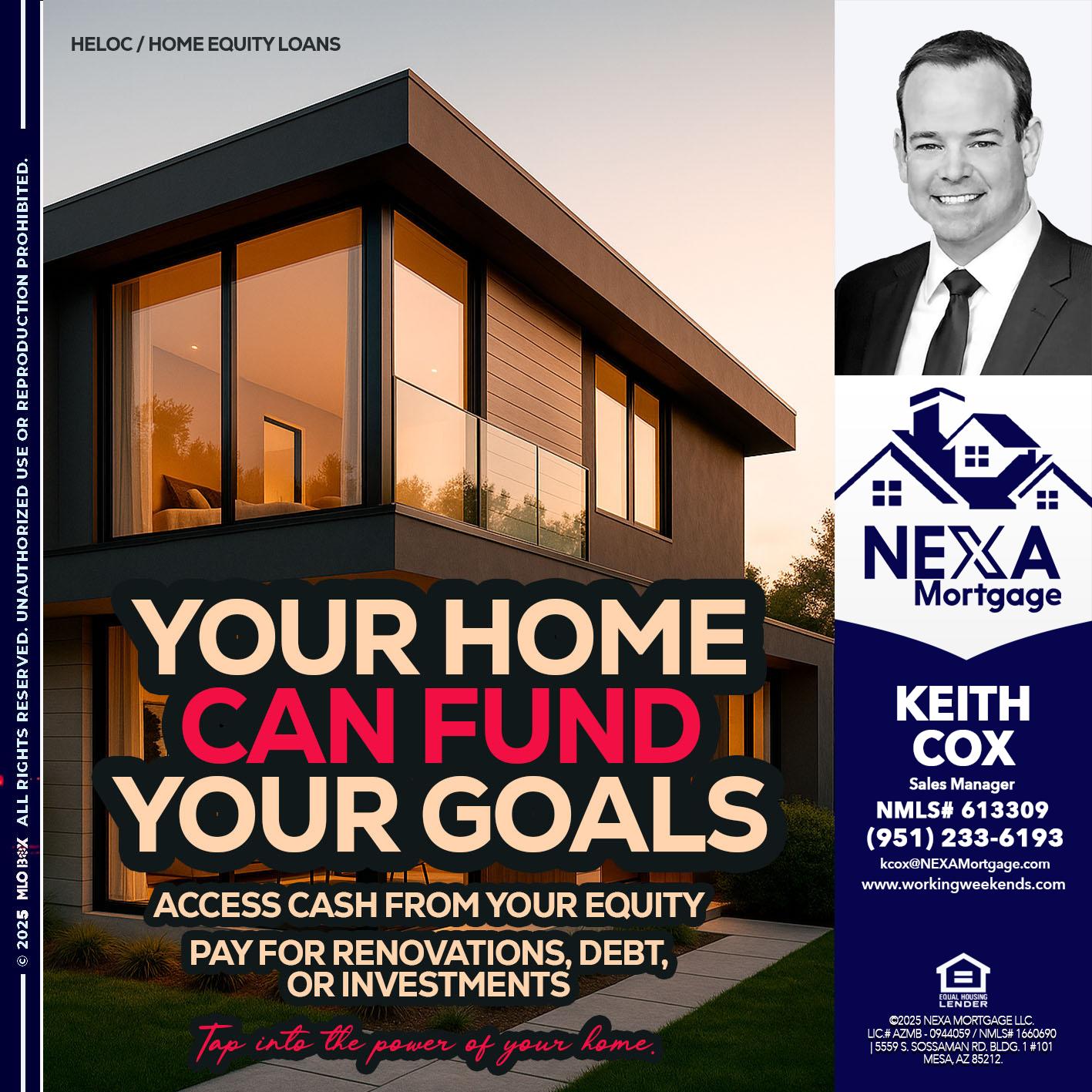 HELOC - Keith Cox -Sales Manager