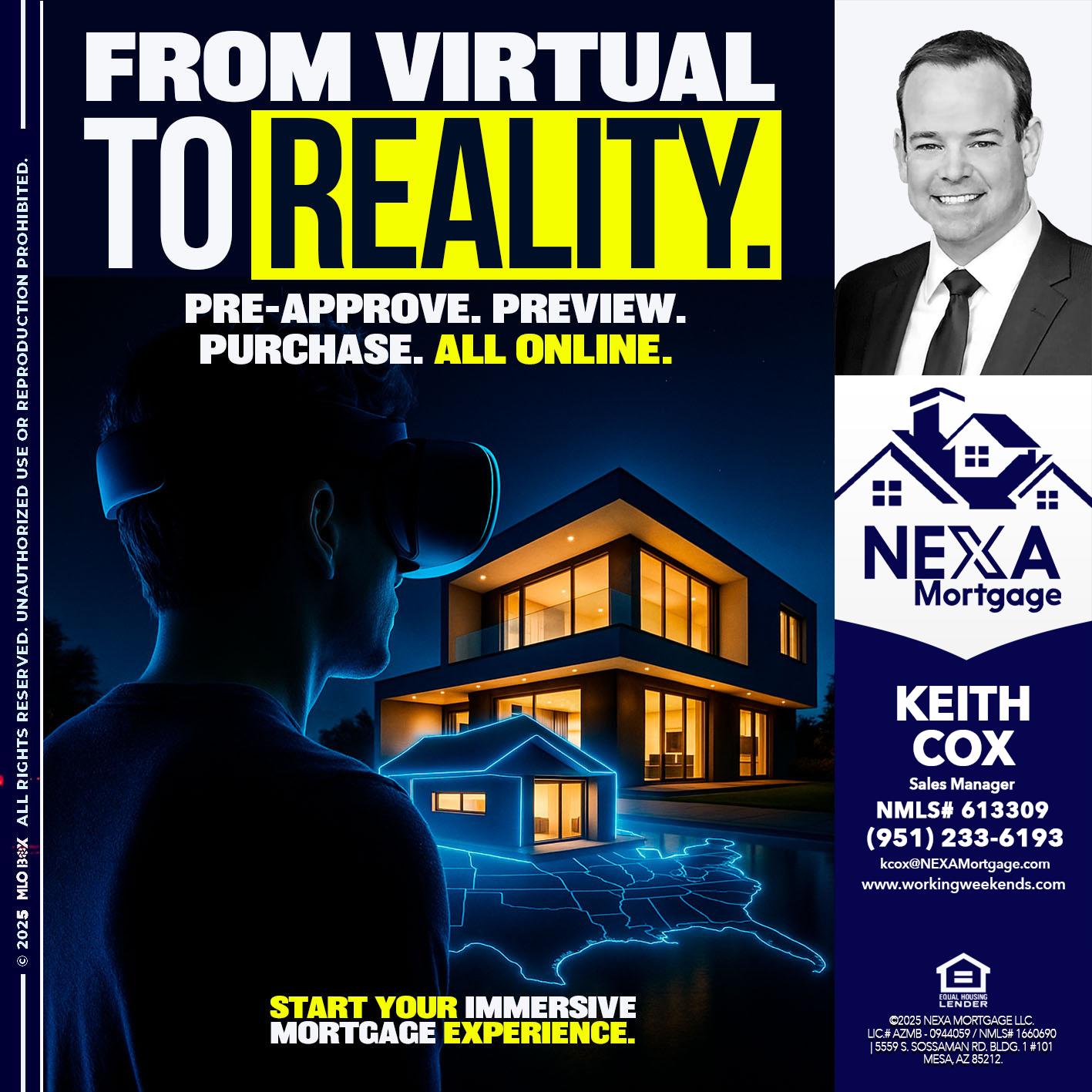 FROM VIRTUAL - Keith Cox -Sales Manager