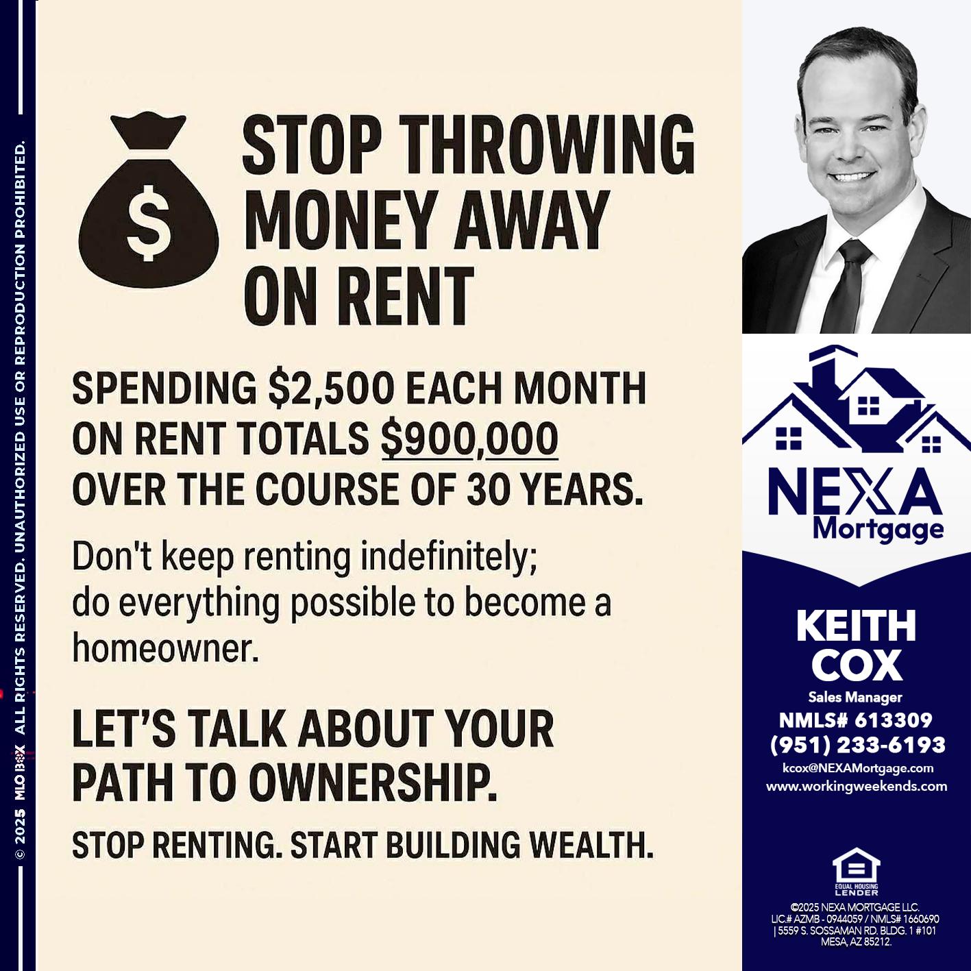 STOP THROWING - Keith Cox -Sales Manager