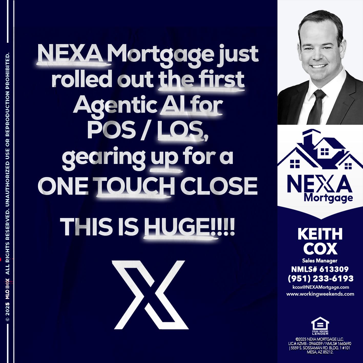 NEXA MORTGAGE - Keith Cox -Sales Manager