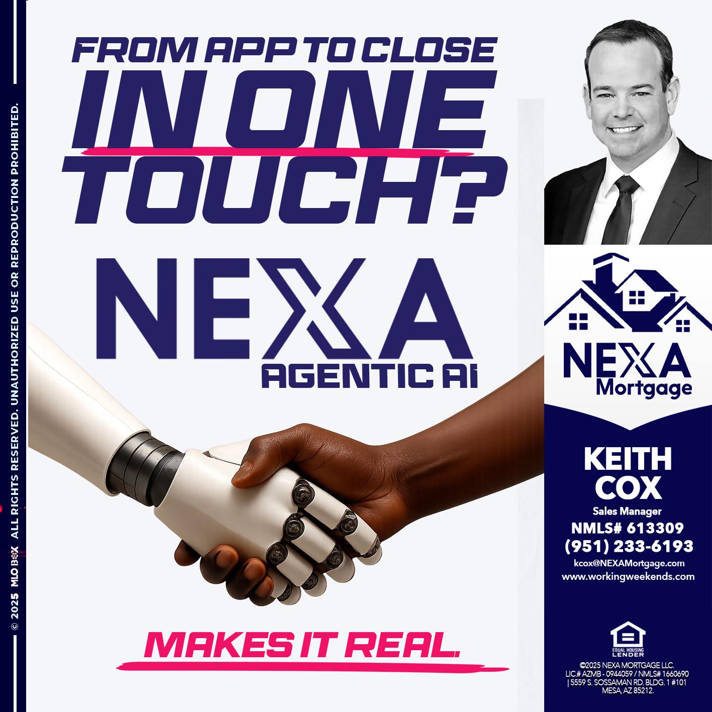IN ONE TOUCH - Keith Cox -Sales Manager