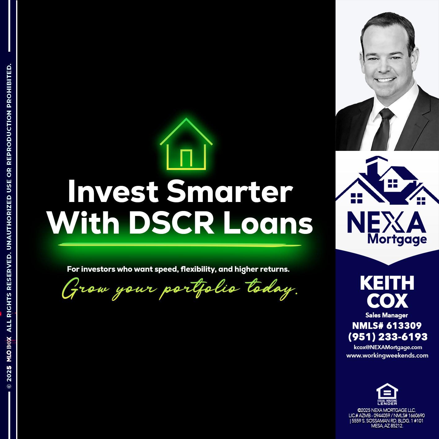 invest smarter - Keith Cox -Sales Manager