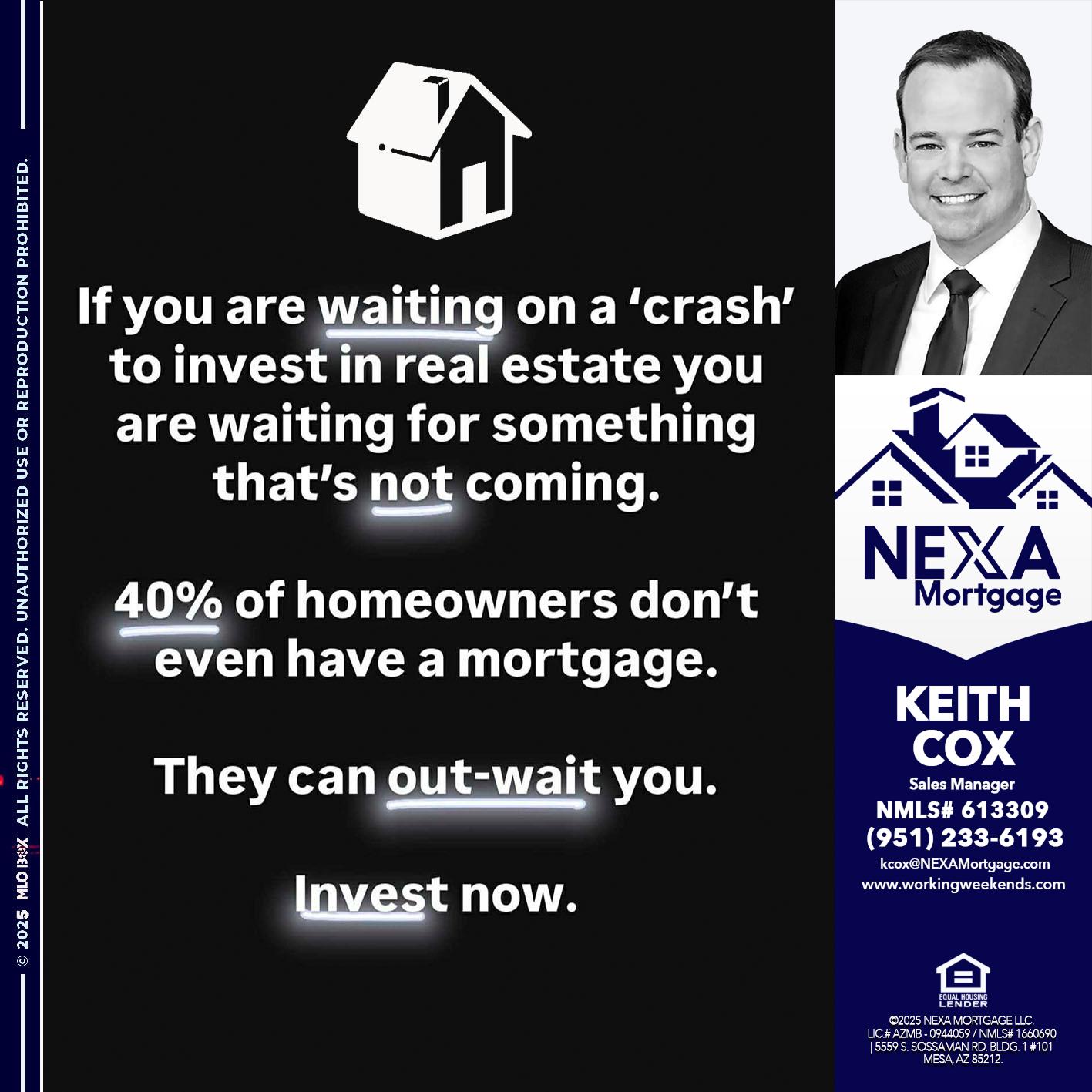 IF YOU ARE WAITING - Keith Cox -Sales Manager