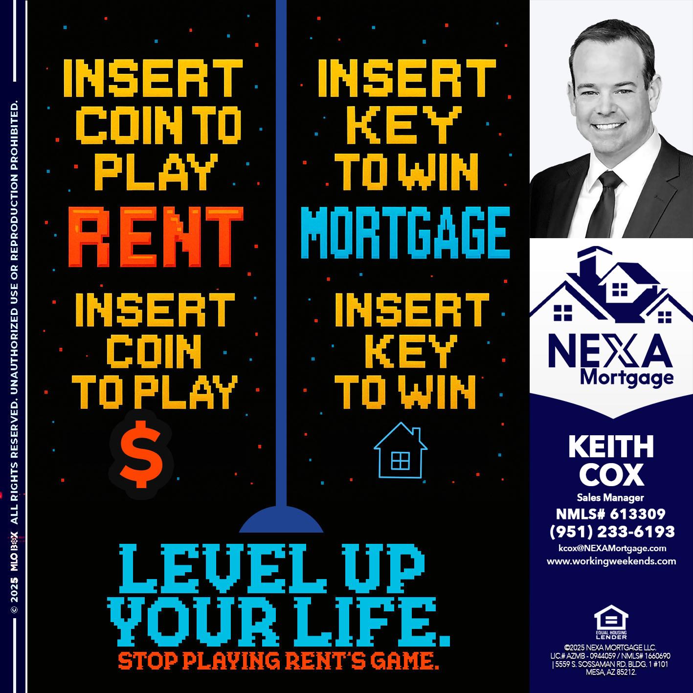 INSERT COIN - Keith Cox -Sales Manager