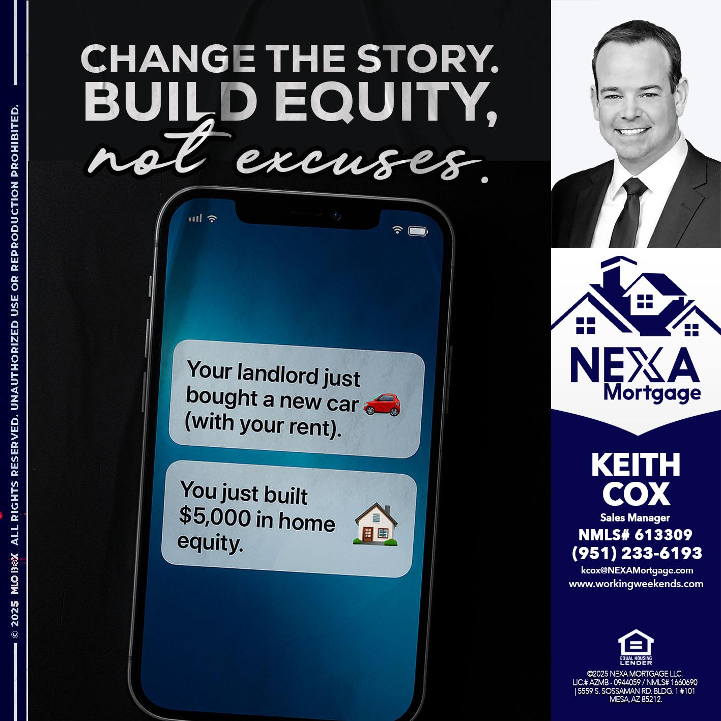 CHANGE THE HISTORY - Keith Cox -Sales Manager