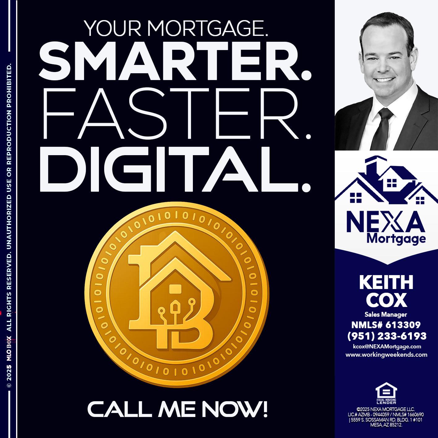 YOUR MORTGAGE - Keith Cox -Sales Manager