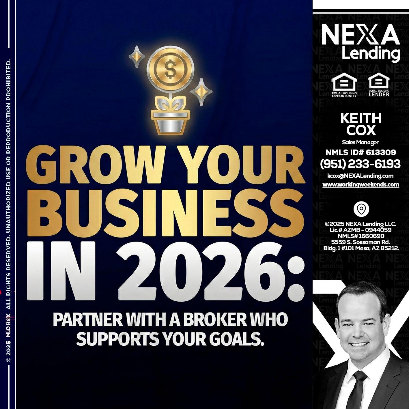 GROW YOUR BUSINESS - Keith Cox -Sales Manager