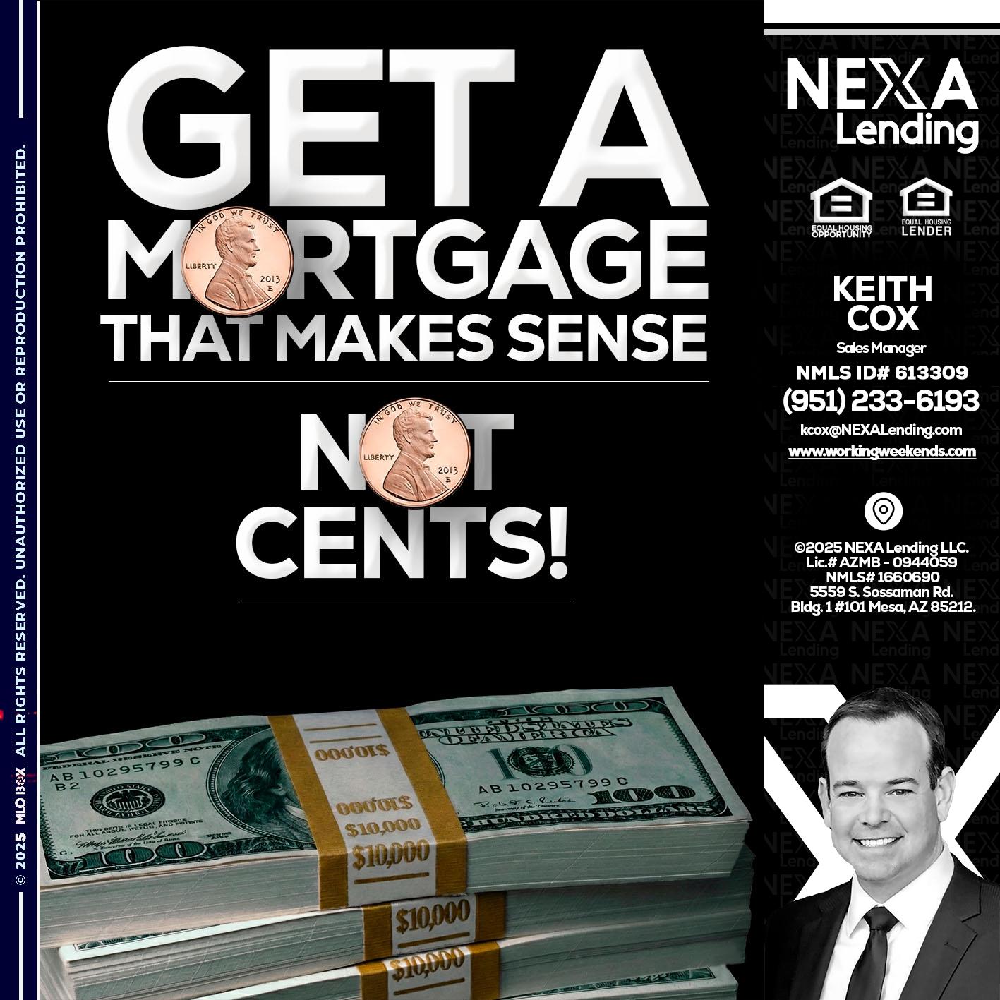 get a mortgage - Keith Cox -Sales Manager