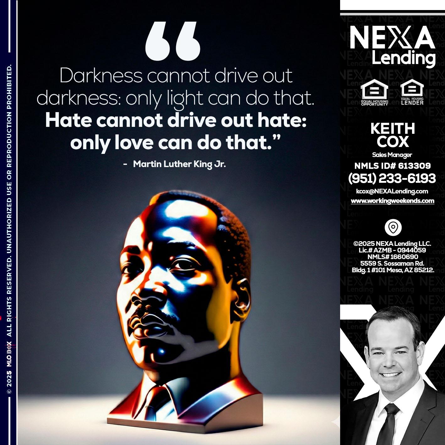 MLK 2026 - Keith Cox -Sales Manager