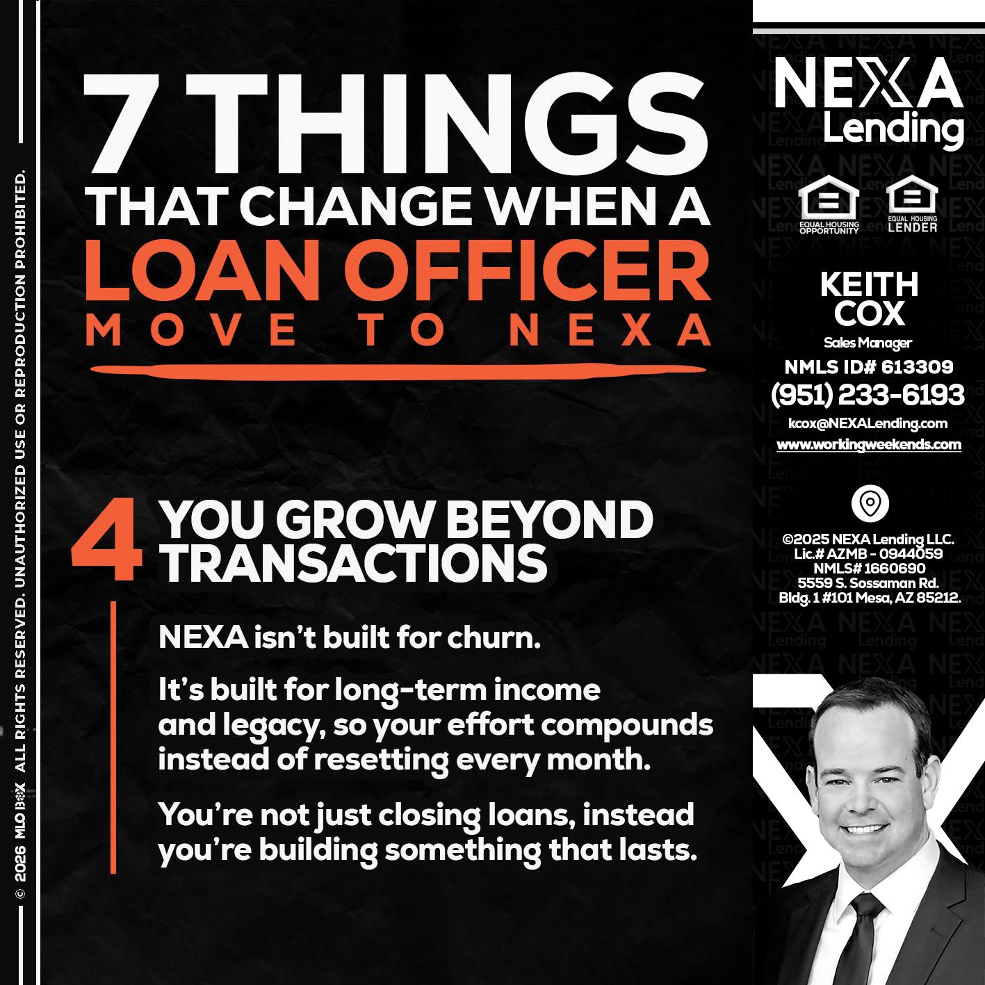 7 THINGS (4) - Keith Cox -Sales Manager