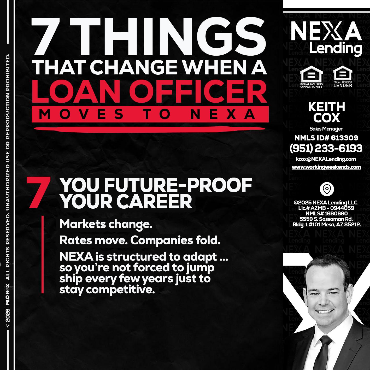 7 THINGS (7) - Keith Cox -Sales Manager