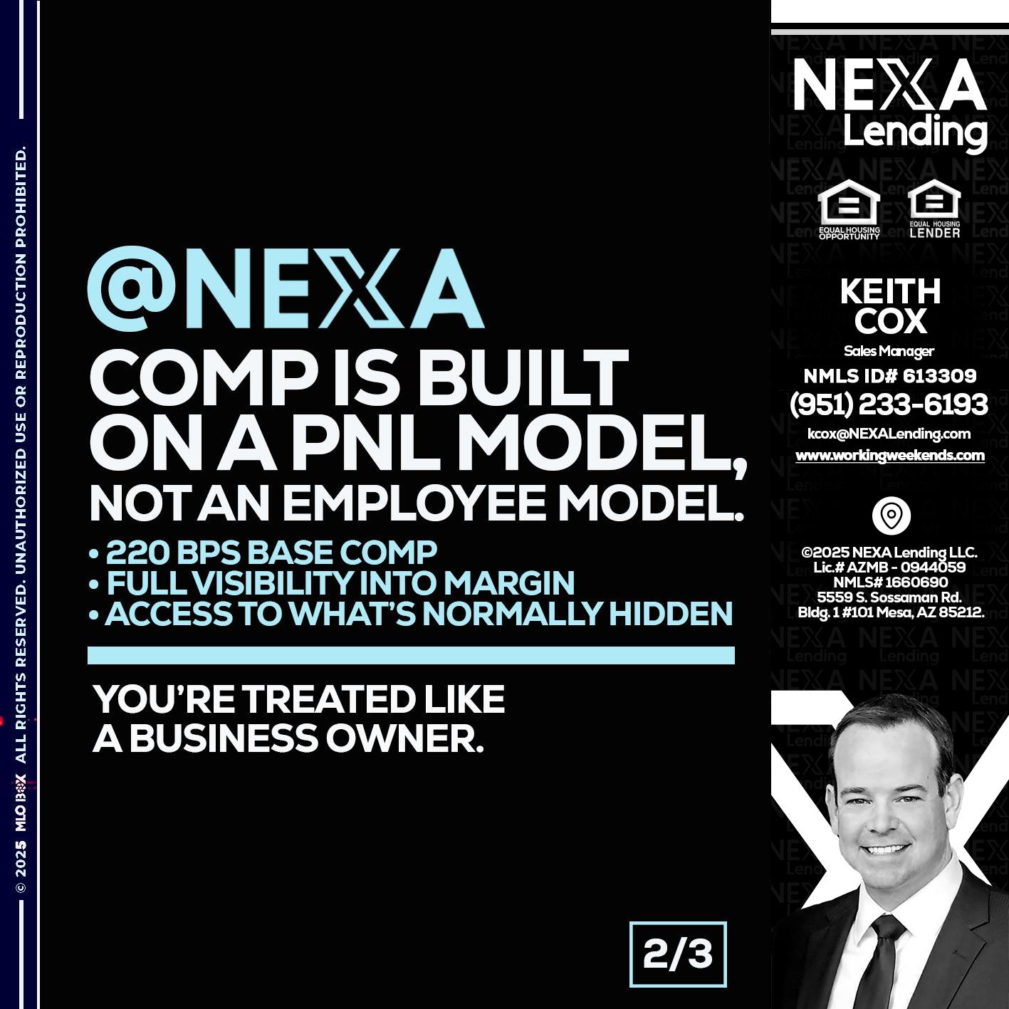 2 OF 3 - Keith Cox -Sales Manager