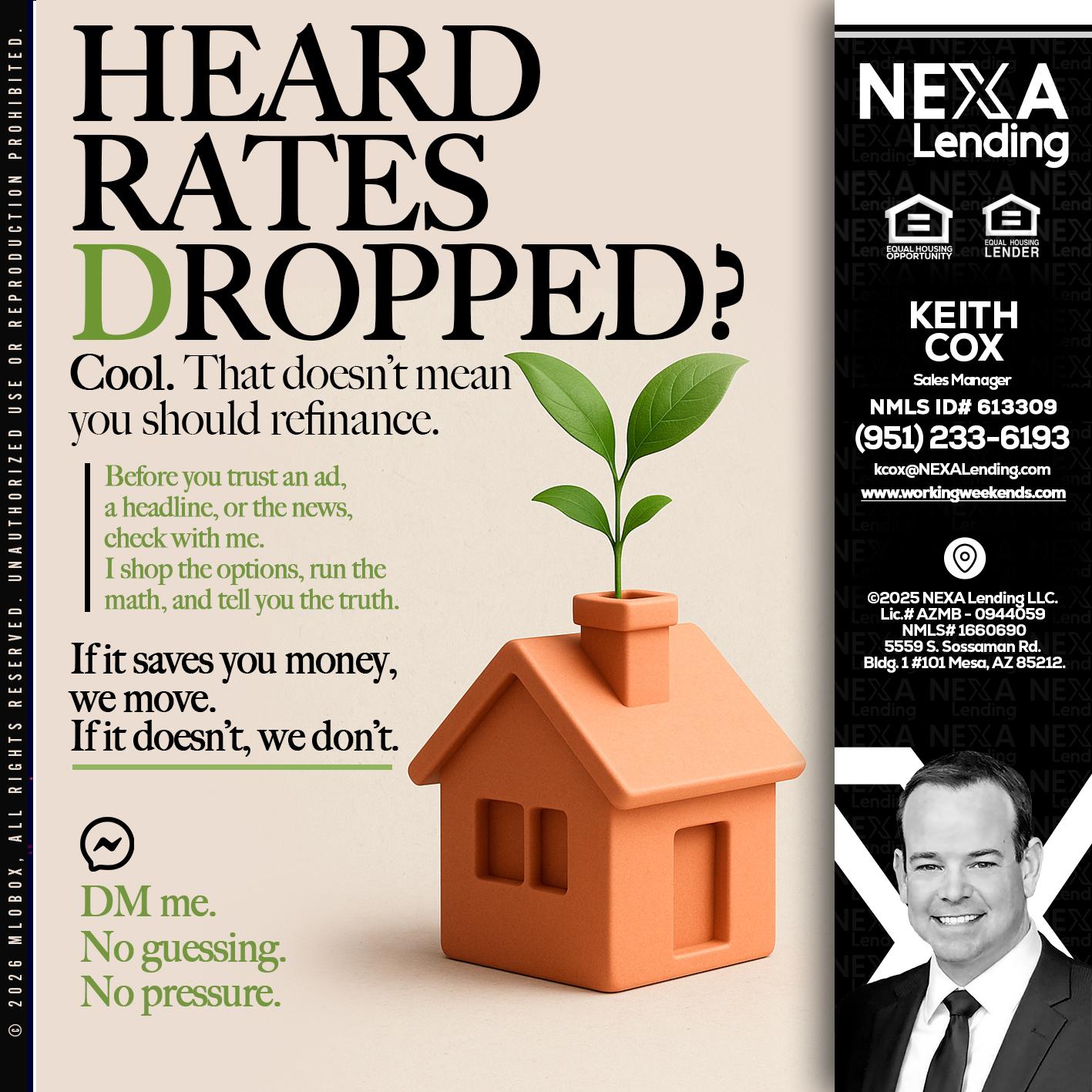 HEARD RATES - Keith Cox -Sales Manager