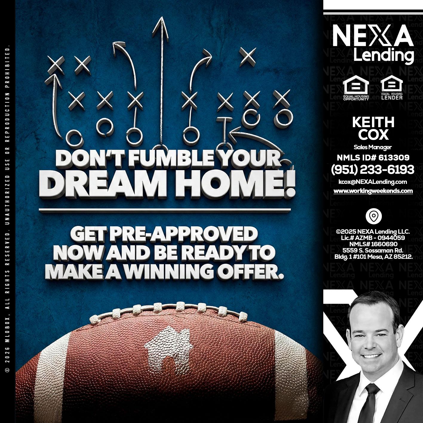 dont fumble - Keith Cox -Sales Manager