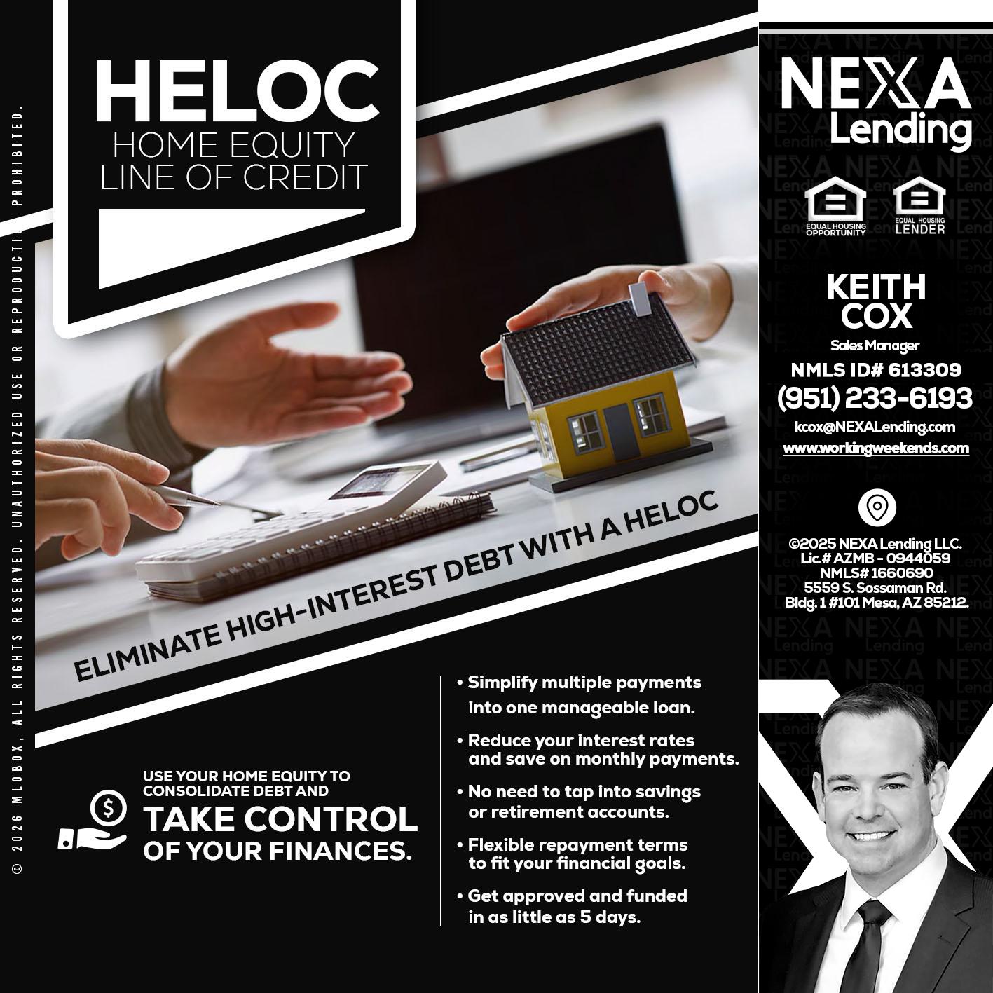 HELOC - Keith Cox -Sales Manager