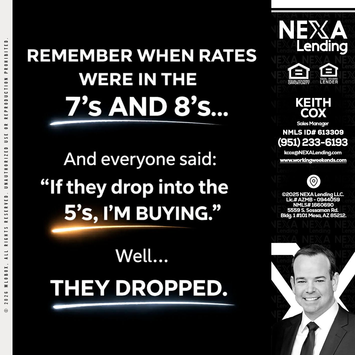 REMEMBER WHEN - Keith Cox -Sales Manager