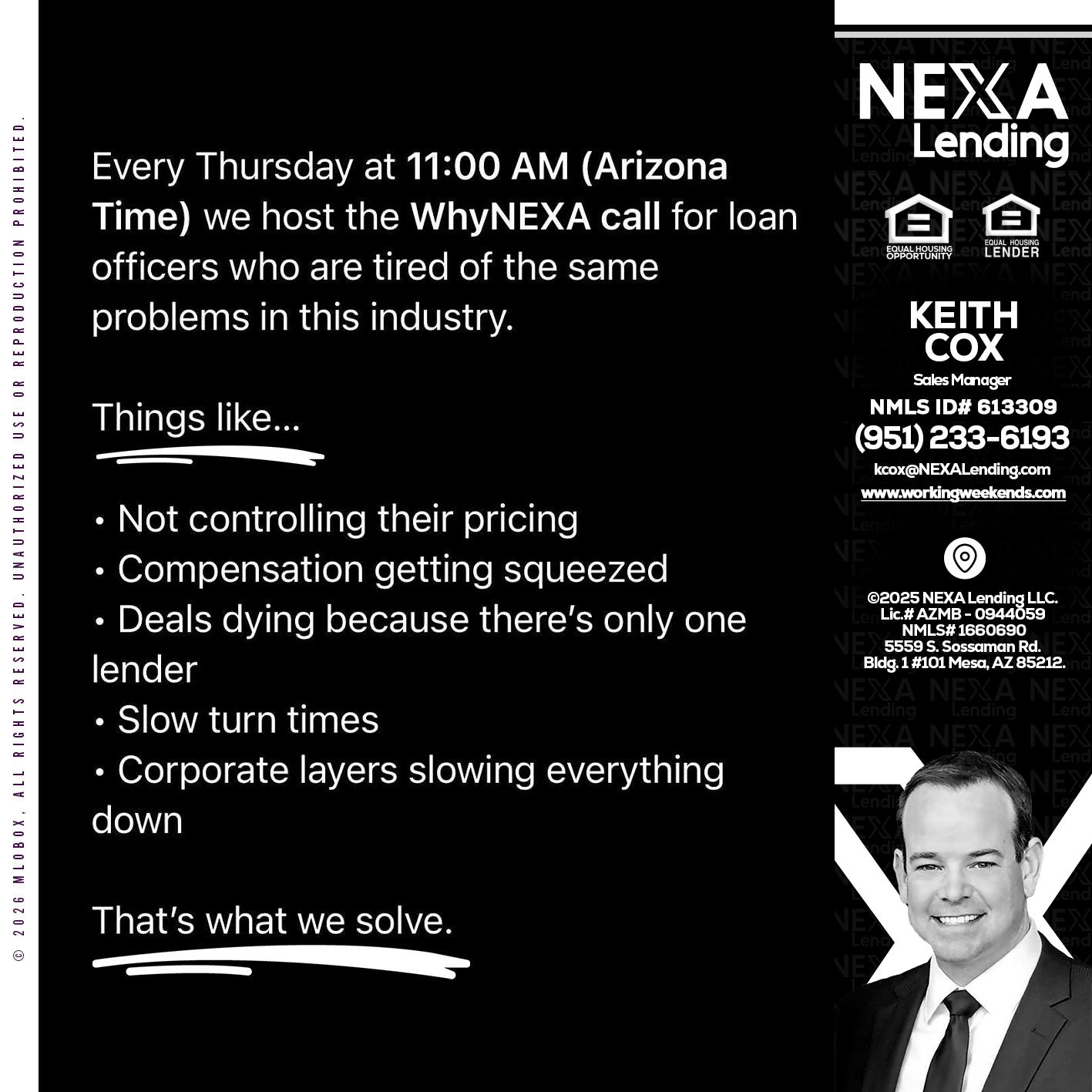 WHY NEXA - Keith Cox -Sales Manager