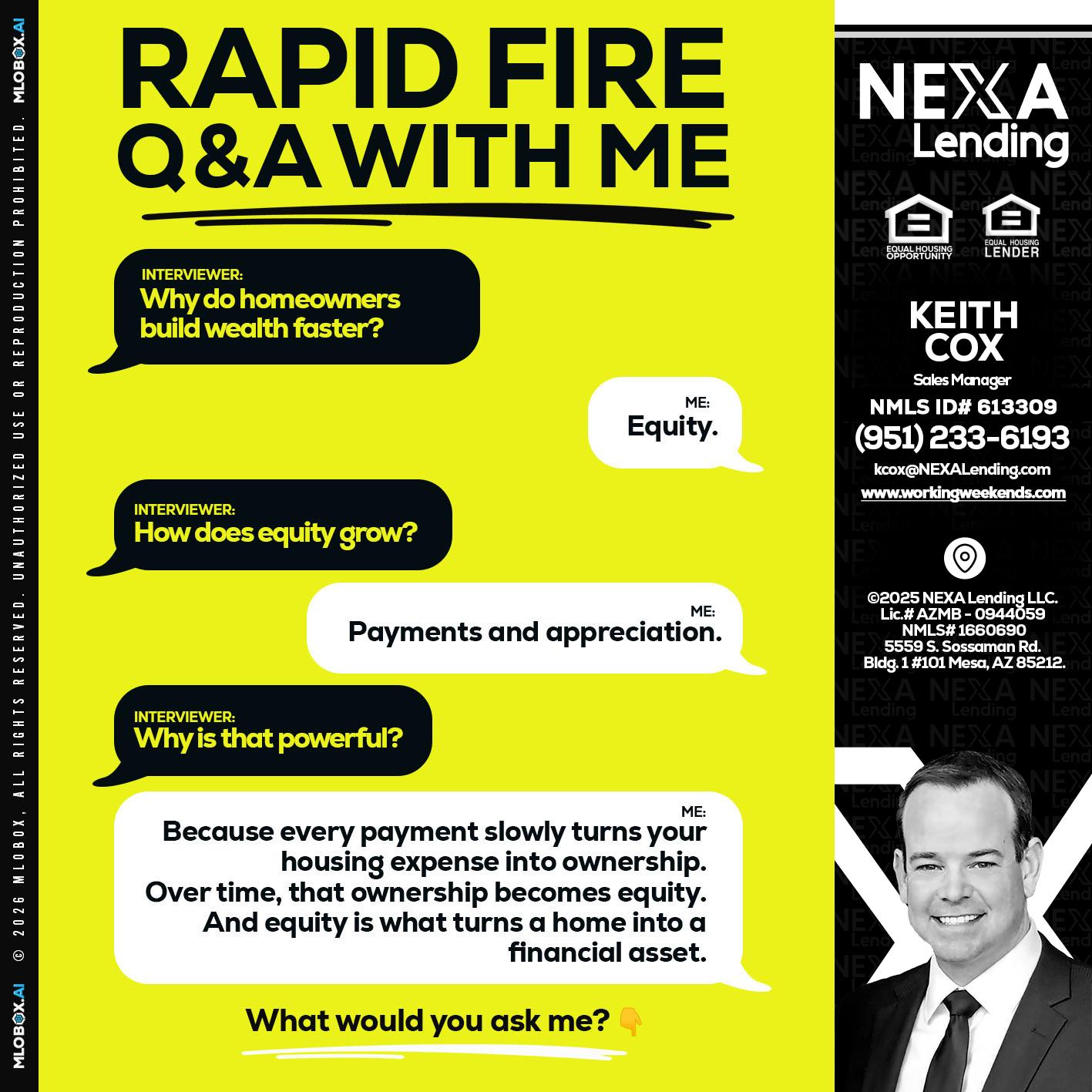 RAPID FIRE Q&A - Keith Cox -Sales Manager