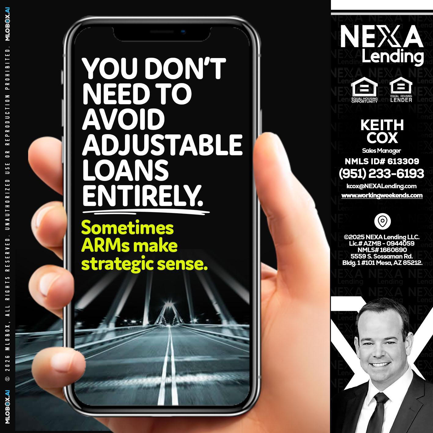 YOU DONT NEED - Keith Cox -Sales Manager