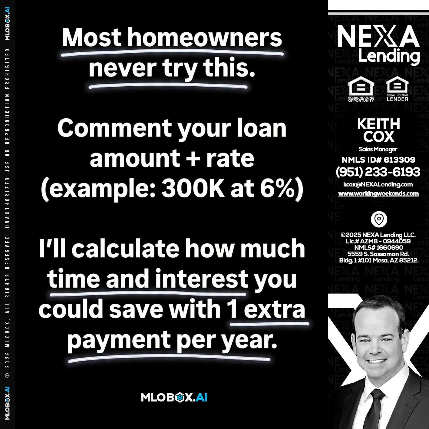 most owners - Keith Cox -Sales Manager