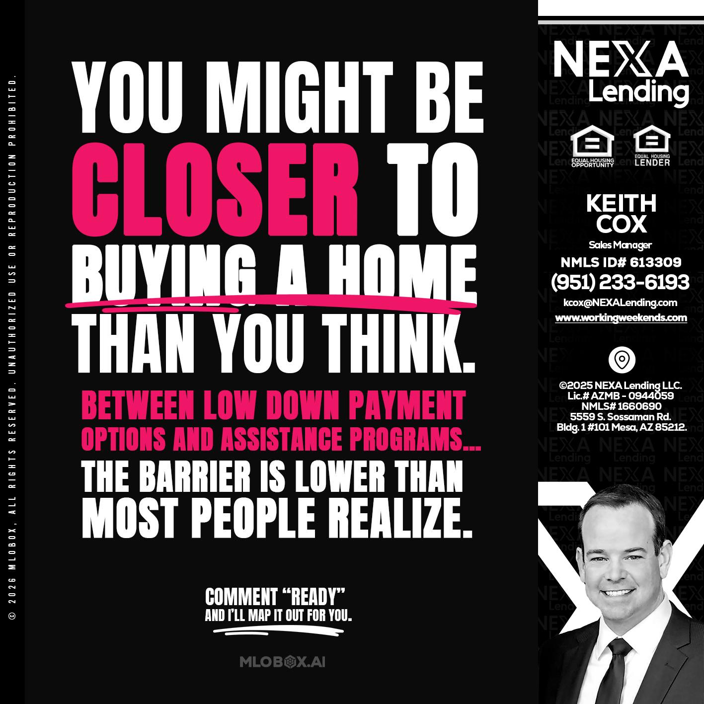 YOU MIGHT BE - Keith Cox -Sales Manager