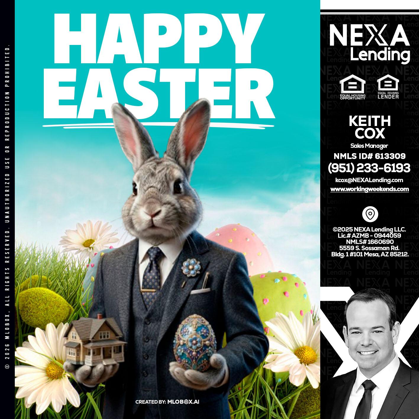 HAPPY EASTER - Keith Cox -Sales Manager