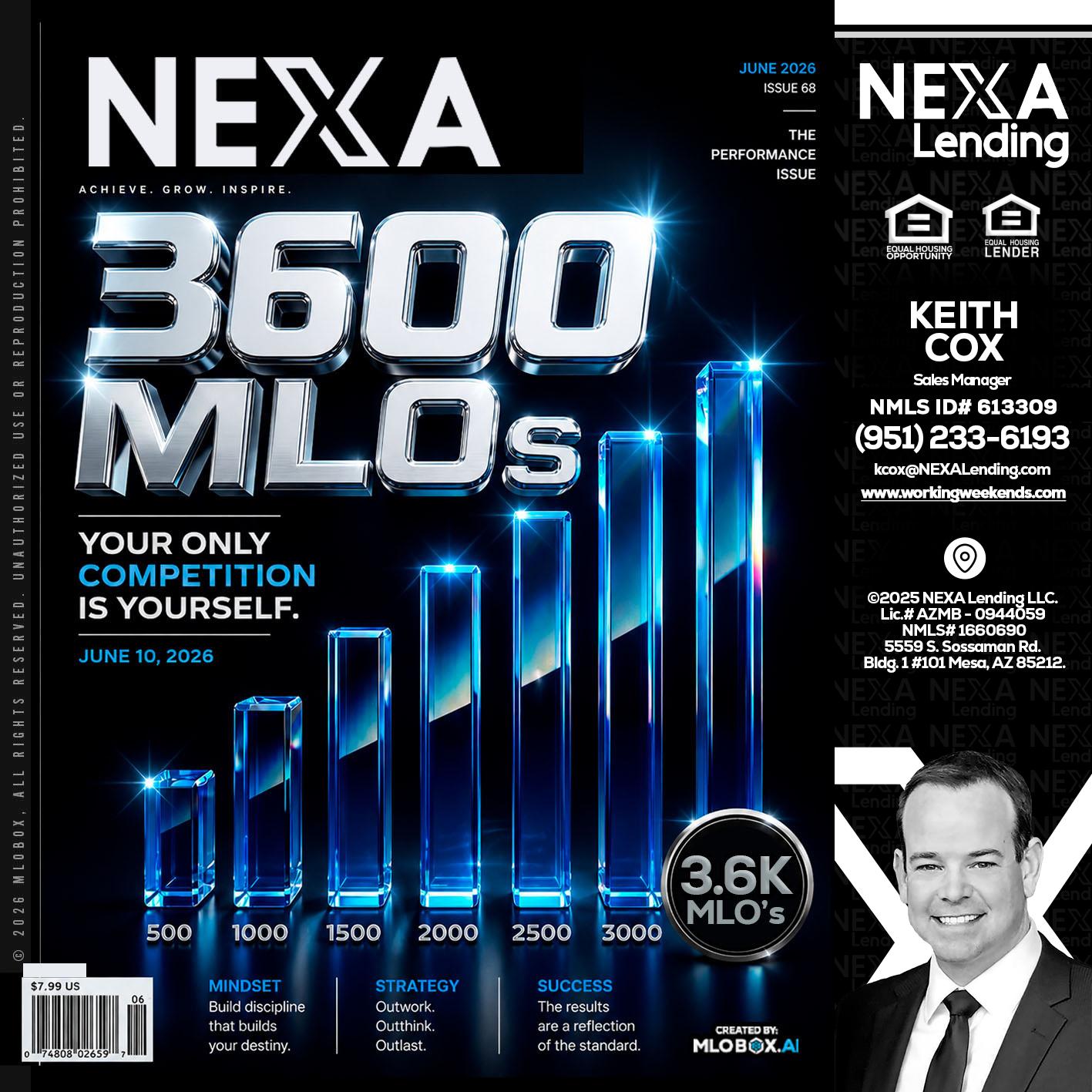 3600 MLOs - Keith Cox -Sales Manager