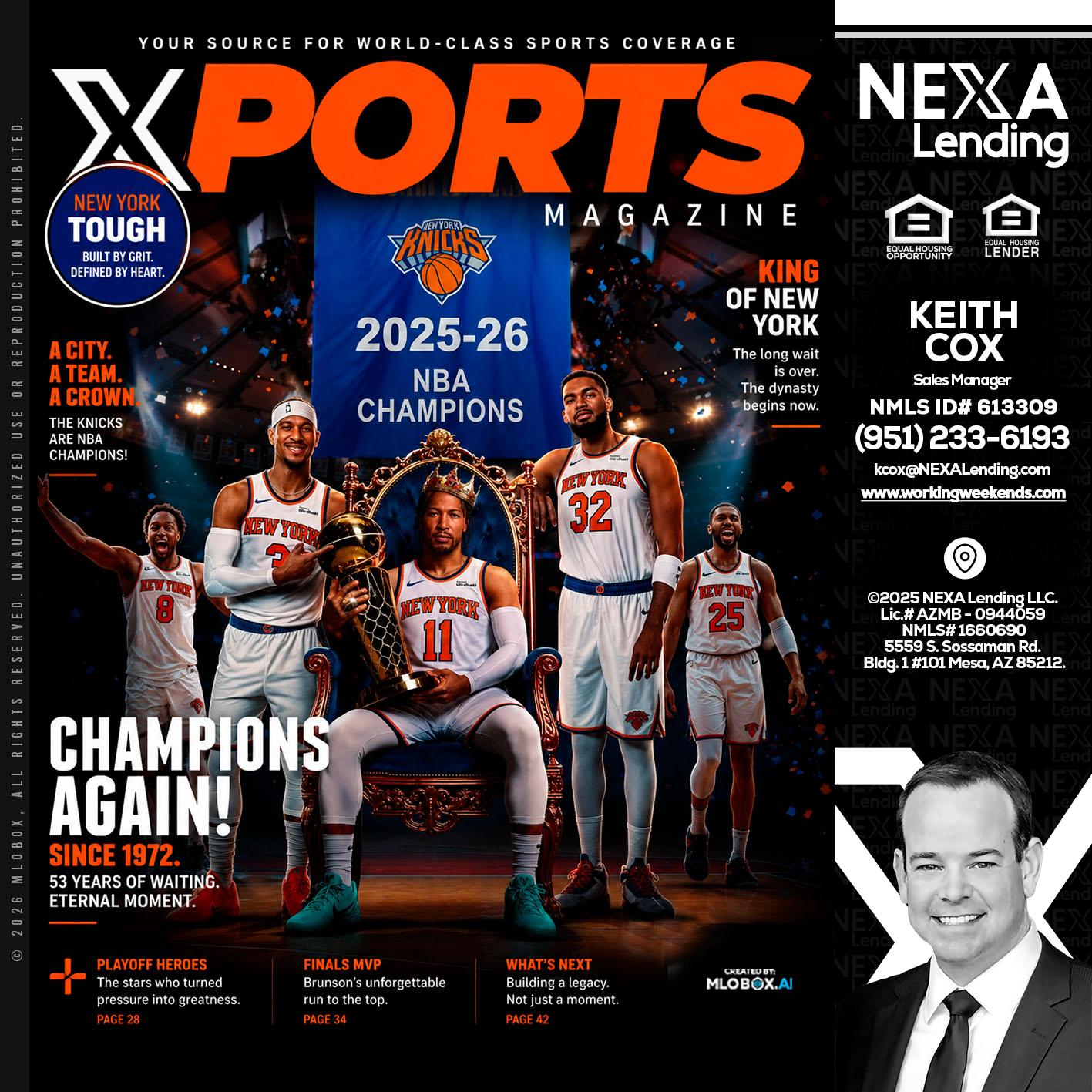 XPORTS MAGAZINE - Keith Cox -Sales Manager