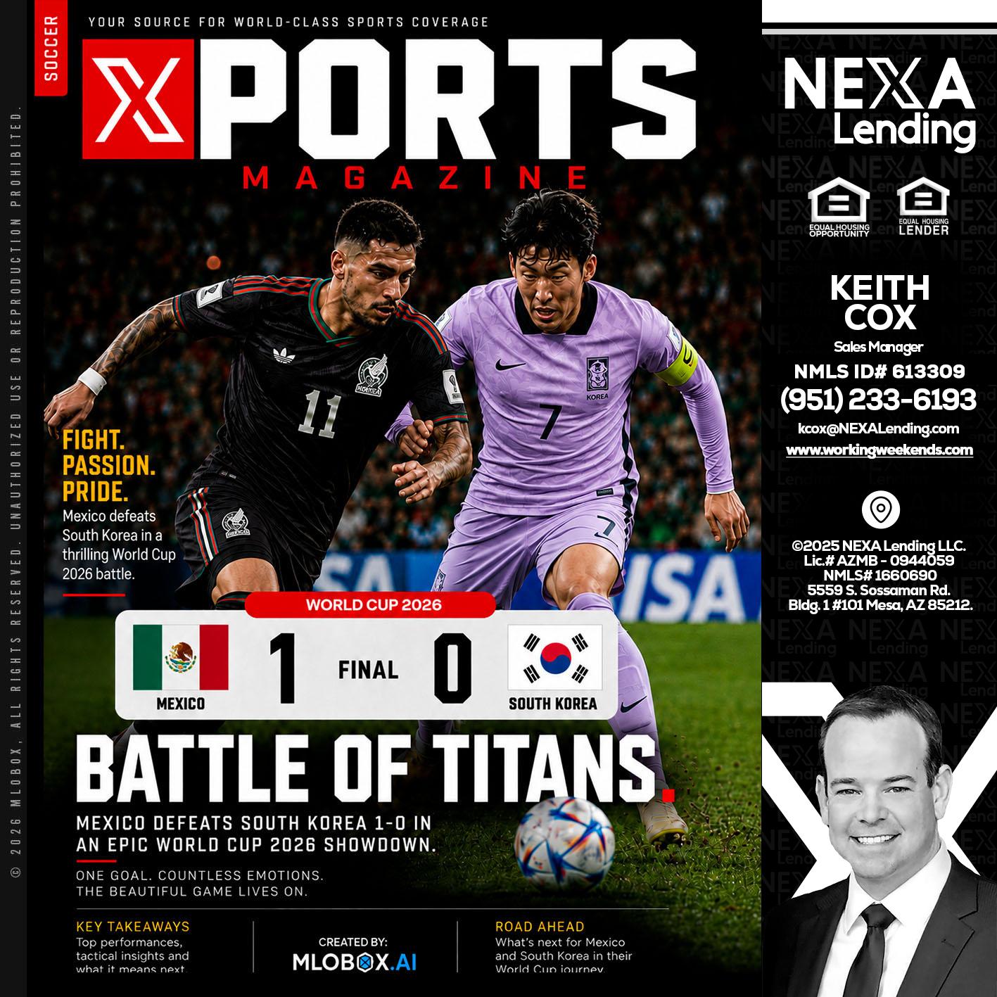 XPORTS MAGAZINE - Keith Cox -Sales Manager