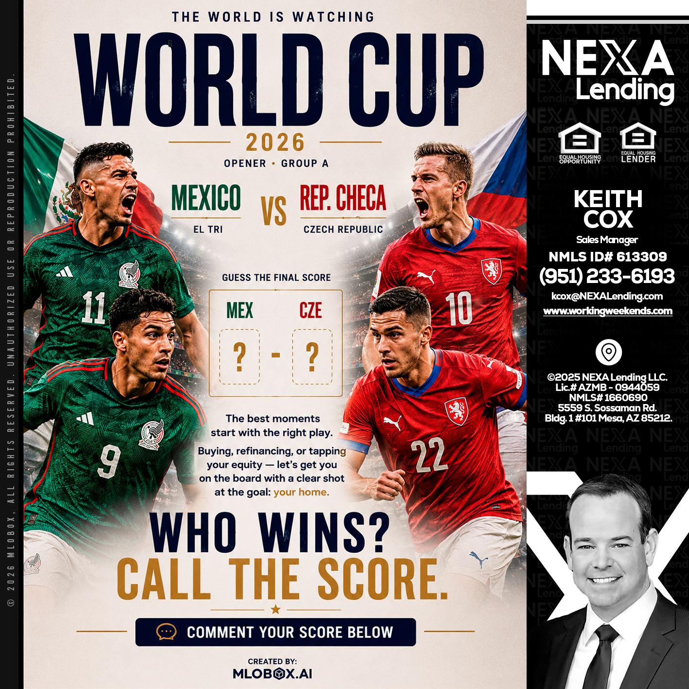 WORLD CUP 2026 - Keith Cox -Sales Manager