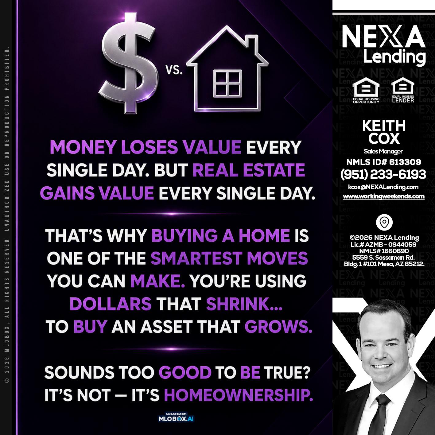 MONEY LOSES - Keith Cox -Sales Manager