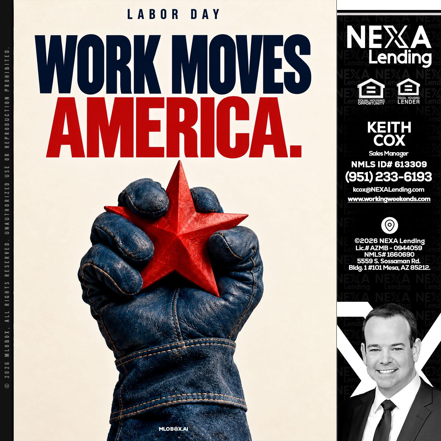 WORKS MOVES AMERICA - Keith Cox -Sales Manager