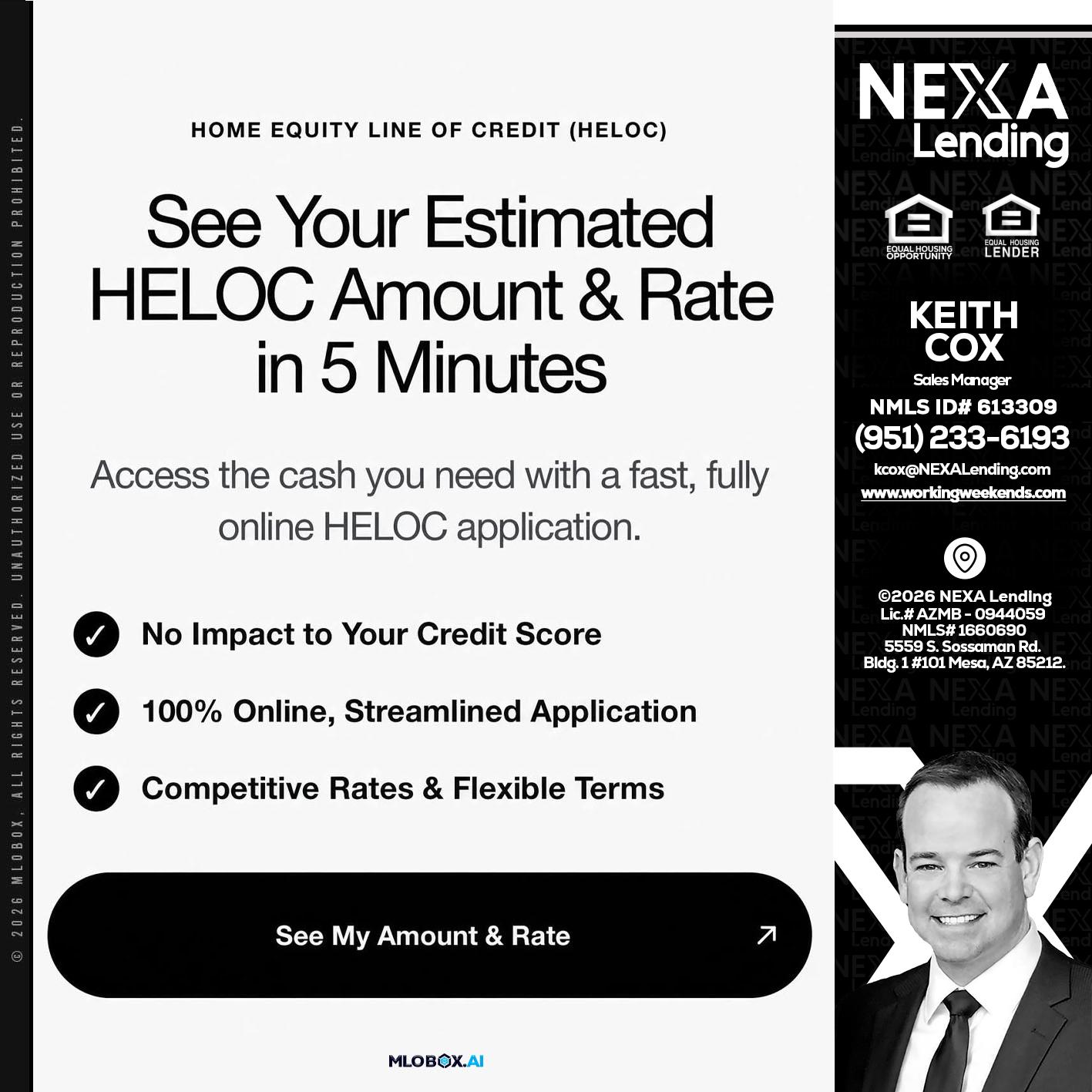 HELOC - Keith Cox -Sales Manager