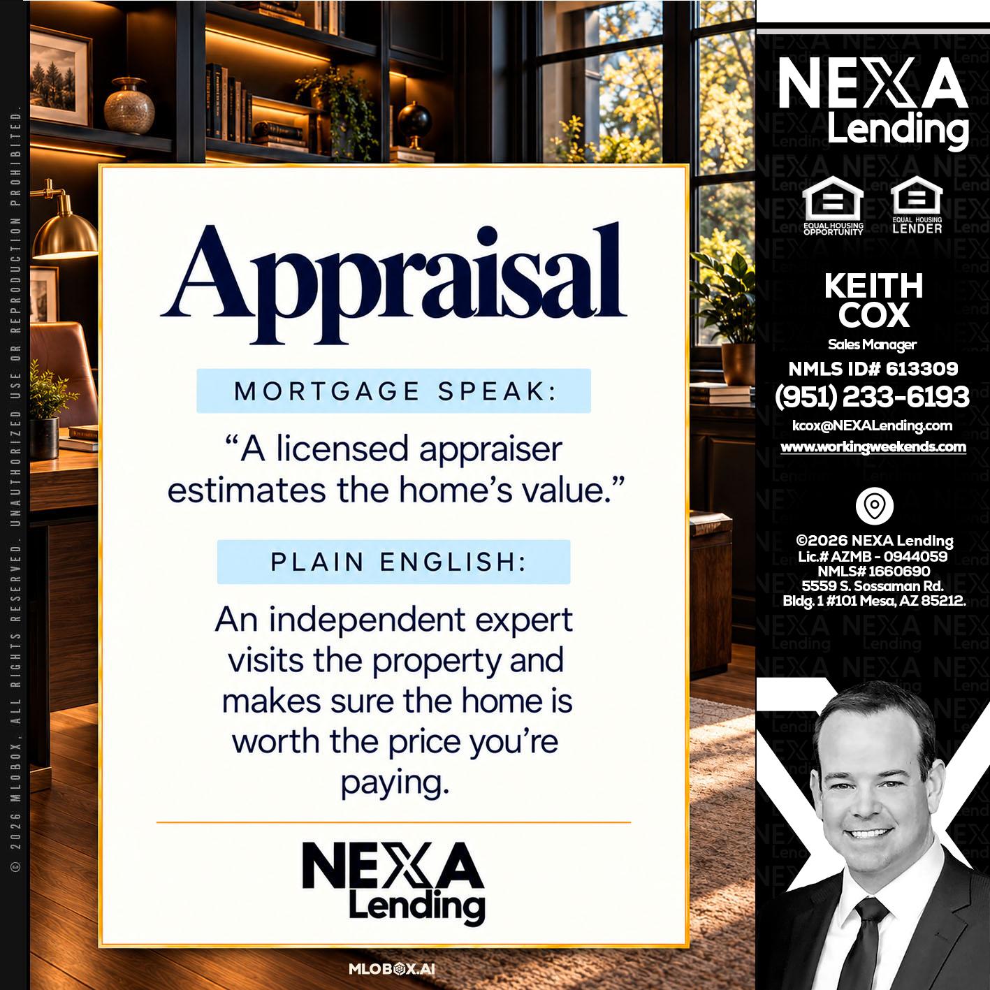 appraisal - Keith Cox -Sales Manager