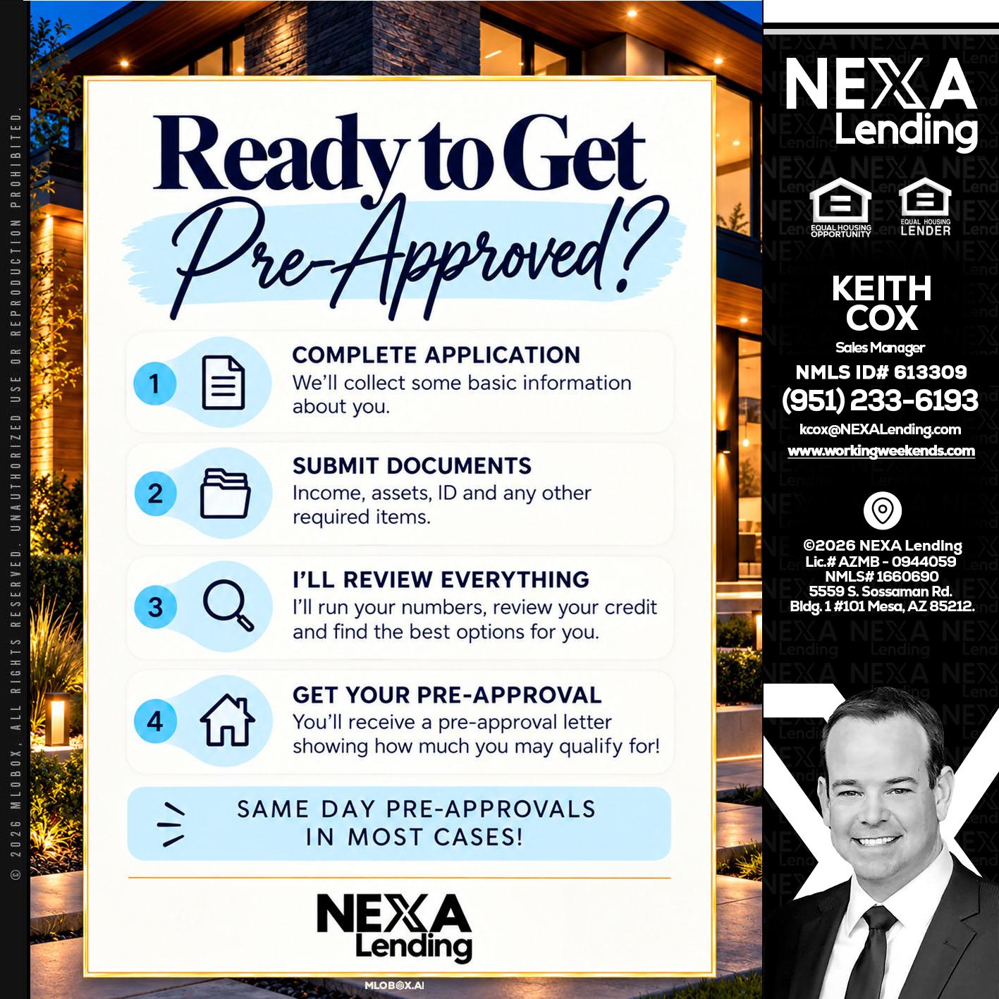 ready to get - Keith Cox -Sales Manager